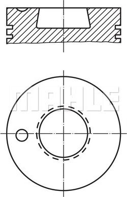 MAHLE 003 93 00 - Поршень autocars.com.ua