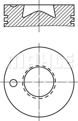 MAHLE 003 62 00 - Поршень avtokuzovplus.com.ua