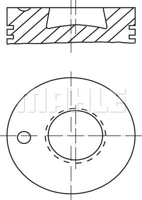 MAHLE 003 76 00 - Поршень autocars.com.ua