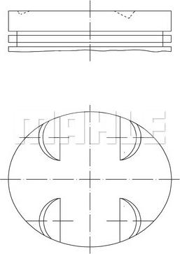 Gunes 0052400 - Поршень autocars.com.ua