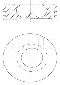 MAHLE 007 04 01 - Поршень autocars.com.ua