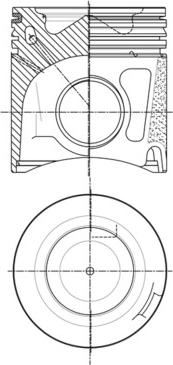 MAHLE 007 PI 00147 000 - Поршень autocars.com.ua