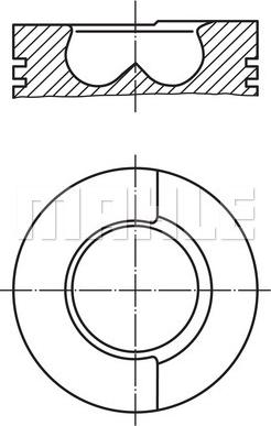 MAHLE 008 29 00 - Поршень avtokuzovplus.com.ua