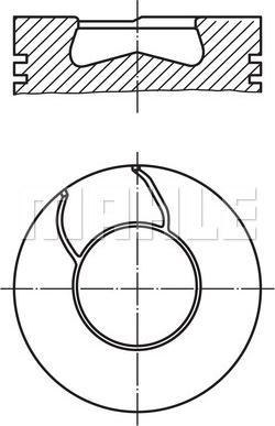 MAHLE 009 35 00 - Поршень autocars.com.ua