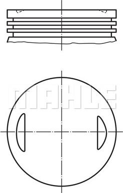 MAHLE 008 66 00 - Поршень autocars.com.ua