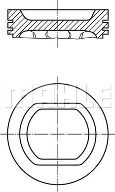 MAHLE 503 90 00 - Поршень autocars.com.ua