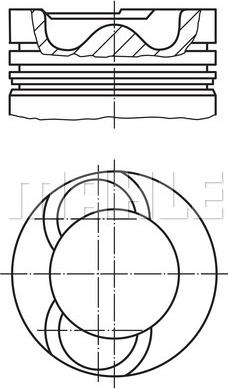 MAHLE 061 42 00 - Поршень autocars.com.ua