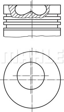 MAHLE 015 06 02 - Поршень autocars.com.ua