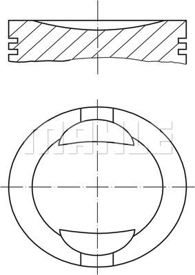 MAHLE 009 36 00 - Поршень autocars.com.ua