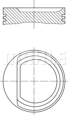 MAHLE 030 71 01 - Поршень autocars.com.ua