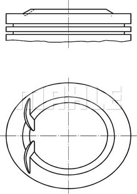 MAHLE 681 05 00 - Поршень autocars.com.ua
