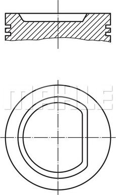 MAHLE 030 32 02 - Поршень autocars.com.ua