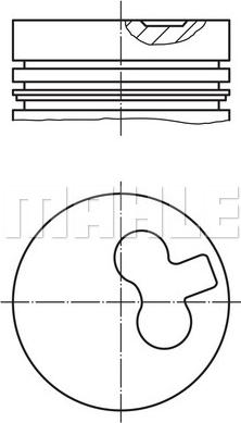 MAHLE 011 29 01 - Поршень autocars.com.ua