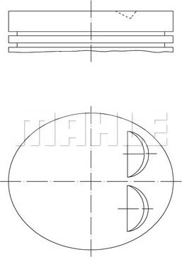 MAHLE 011 84 01 - Поршень autocars.com.ua