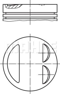MAHLE 011 97 00 - Поршень autocars.com.ua