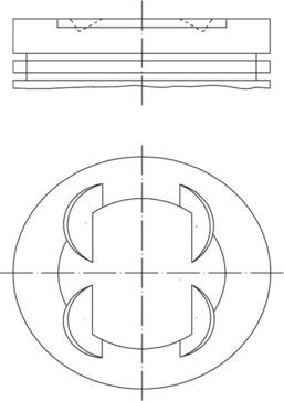 MAHLE 681 PI 00109 002 - Поршень autocars.com.ua