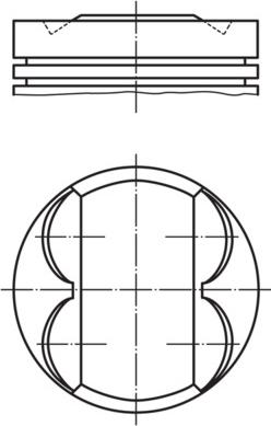 MAHLE 011 PI 00113 000 - Поршень autocars.com.ua
