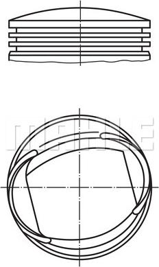 MAHLE 013 61 02 - Поршень avtokuzovplus.com.ua