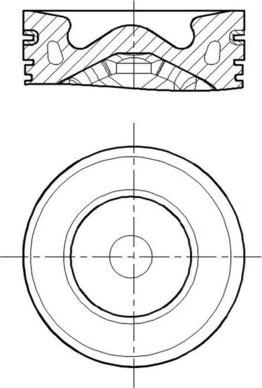 MAHLE 013 PI 00155 000 - Поршень autocars.com.ua