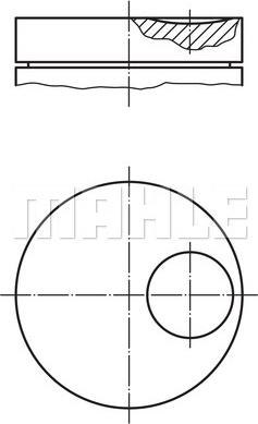MAHLE 014 59 11 - Поршень autocars.com.ua