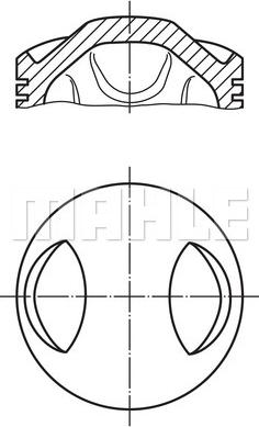 MAHLE 082 26 00 - Поршень autocars.com.ua