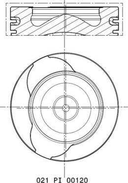MAHLE 021 PI 00120 002 - Поршень autocars.com.ua