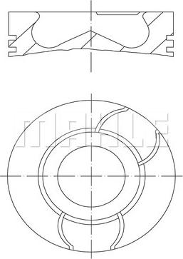 MAHLE 061 PI 00134 000 - Поршень autocars.com.ua