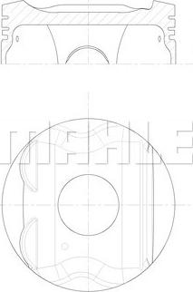 MAHLE 021 PI 00133 000 - Поршень autocars.com.ua