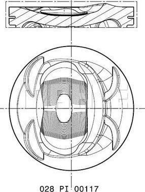 MAHLE 028 PI 00117 000 - Поршень autodnr.net