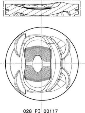 MAHLE 028 PI 00117 002 - Поршень autocars.com.ua