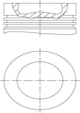 MAHLE 028 PI 00155 000 - Поршень autocars.com.ua
