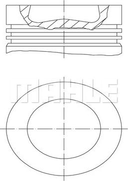 MAHLE 028 PI 00155 002 - Поршень autocars.com.ua