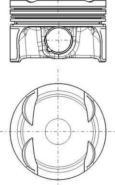 MAHLE 028 PI 00171 000 - Поршень autocars.com.ua