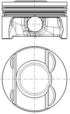 MAHLE 028 PI 00174 000 - Поршень autocars.com.ua