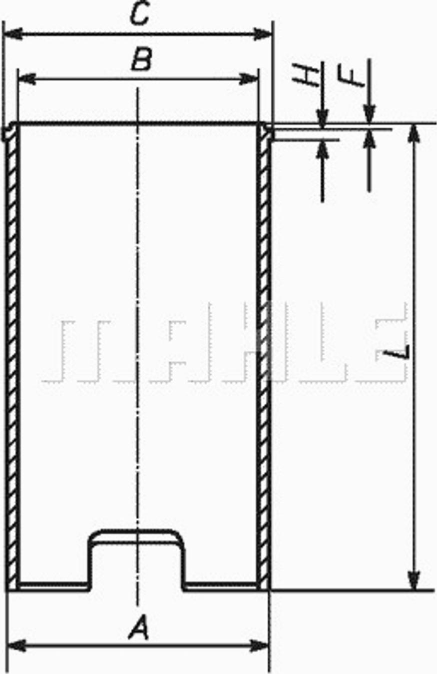 MAHLE 029WV13 - Гільза циліндра autocars.com.ua