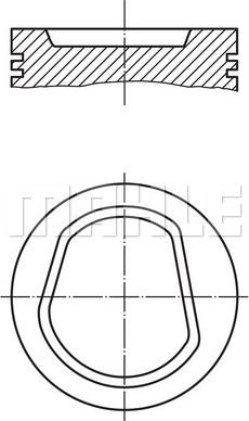 MAHLE 030 42 03 - Поршень autocars.com.ua