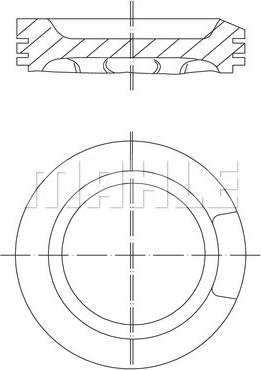 MAHLE 033 04 02 - Поршень autocars.com.ua