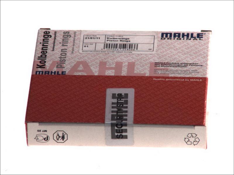 MAHLE 033 16 N0 - Комплект поршневих кілець autocars.com.ua