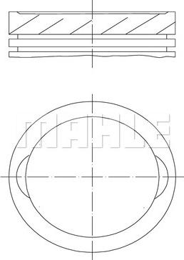 MAHLE 033 98 00 - Поршень autocars.com.ua