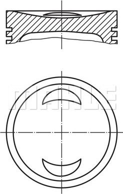 MAHLE 033 99 00 - Поршень autocars.com.ua