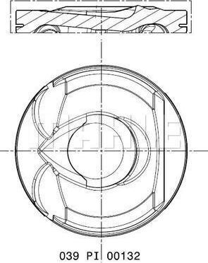 MAHLE 039 PI 00132 000 - Поршень avtokuzovplus.com.ua