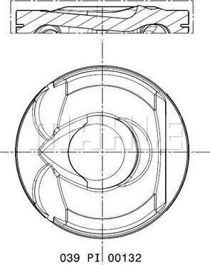 MAHLE 039 PI 00132 001 - Поршень autocars.com.ua