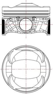 MAHLE 039 PI 00134 000 - Поршень autocars.com.ua