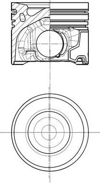 MAHLE 039 PI 00139 000 - Поршень autocars.com.ua