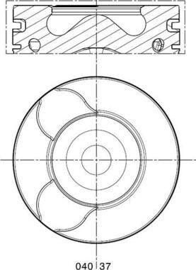 MAHLE 040 37 00 - Поршень autocars.com.ua