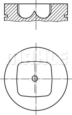 MAHLE 043 PI 00114 000 - Поршень autocars.com.ua