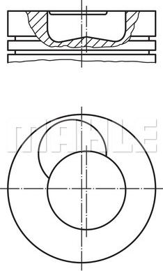 MAHLE 227 PI 00101 000 - Поршень autocars.com.ua
