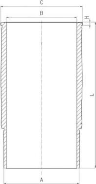 MAHLE 061 LW 00119 001 - Гільза циліндра autocars.com.ua