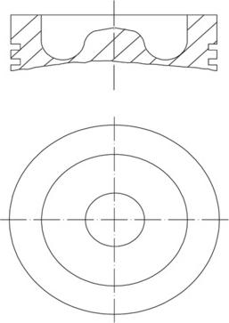 MAHLE 061 PI 00129 000 - Поршень autocars.com.ua