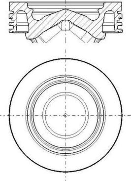 MAHLE 061 PI 00138 000 - Поршень autocars.com.ua